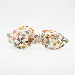 Diadema lazo flores Agatha hecha a mano