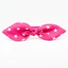 Diadema lazo fucsia estrellas hecho a mano