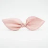 Diadema lazo rosa empolvado hecha a mano