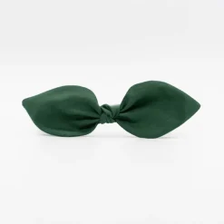 Diadema lazo verde hecha a mano