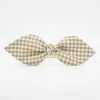 Diadema lazo vichy beige hecha a mano