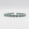 Diadema macramé fina verde