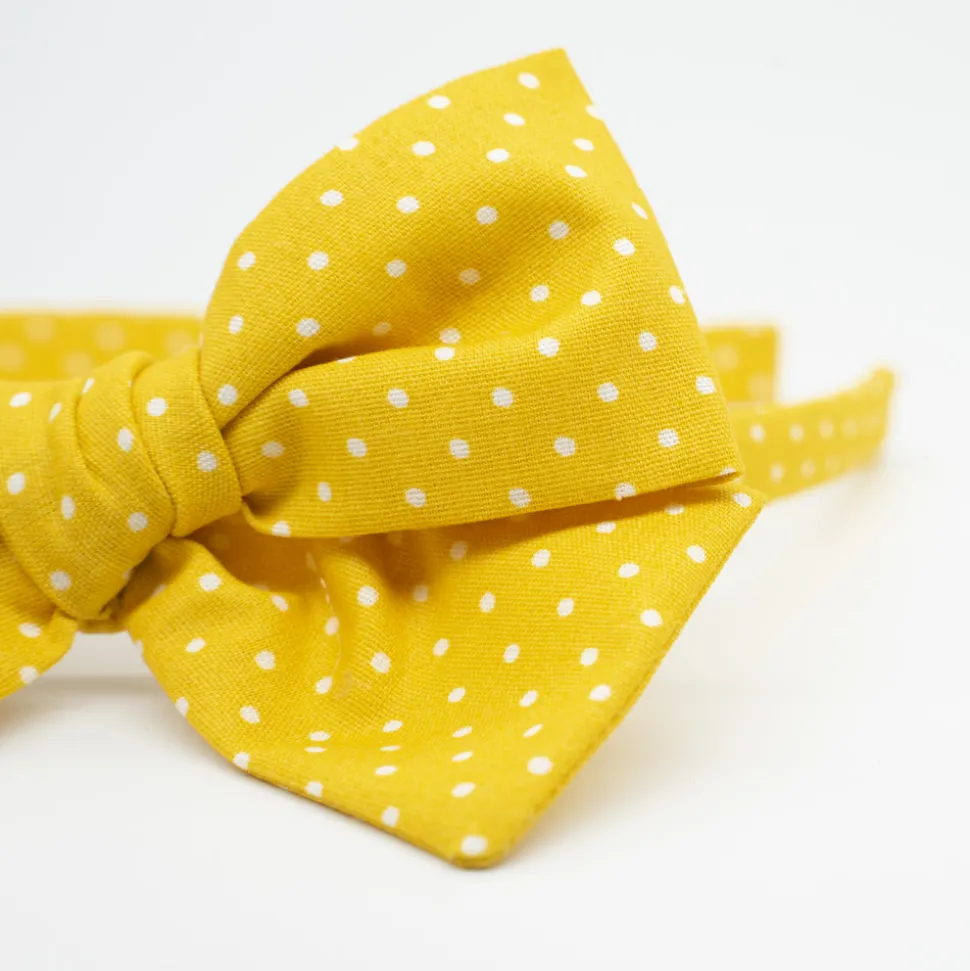 Diadema niña Alice amarillo topos