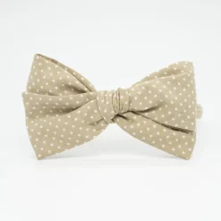 Diadema niña lazo Alice beige topos