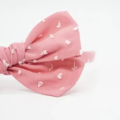 Diadema niña lazo Alice plumeti rosa