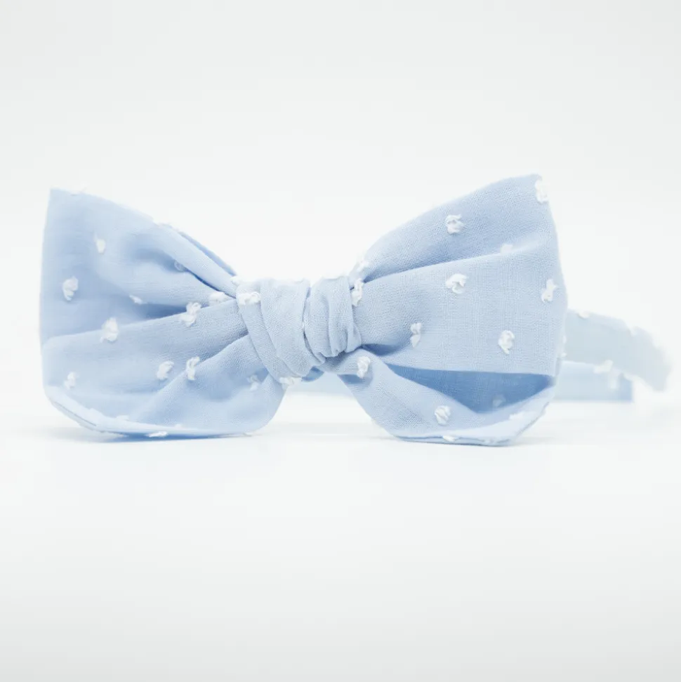 Diadema niña lazo Alice plumeti azul celeste