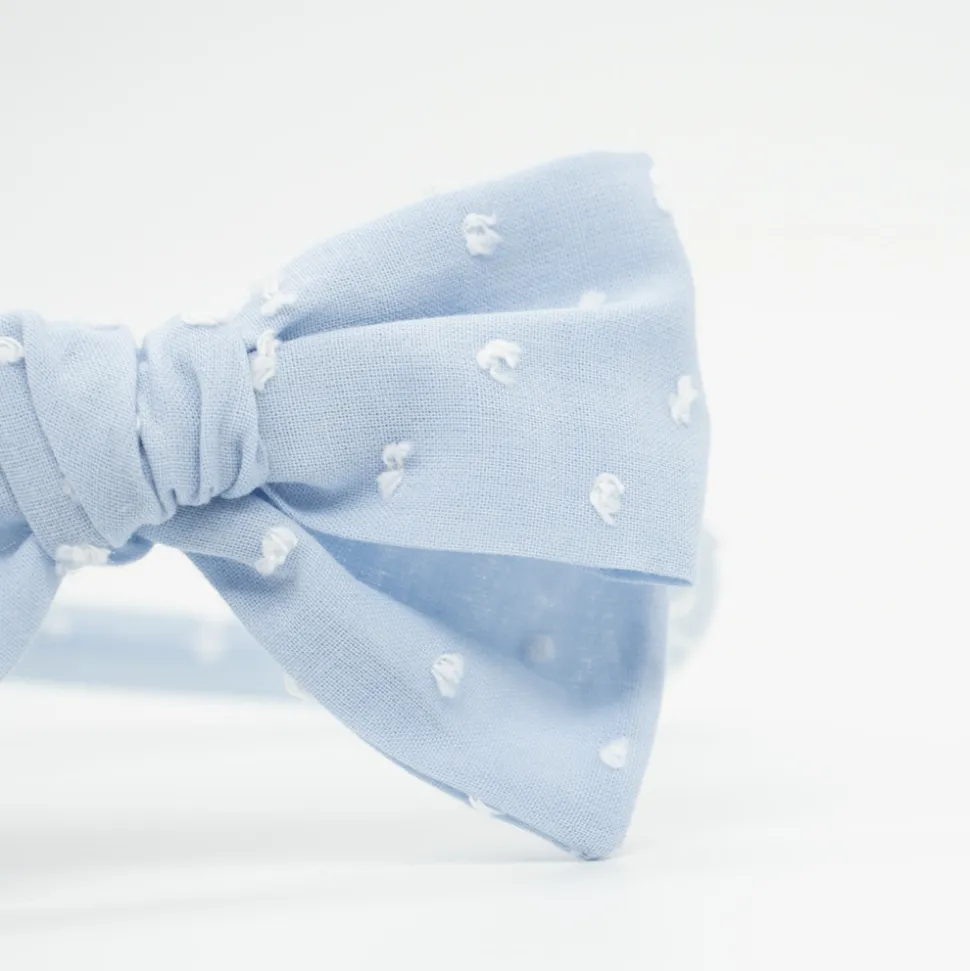 Diadema niña lazo Alice plumeti azul celeste