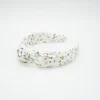 Diadema nudo flores Cotton hecha a mano