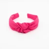 Diadema nudo fucsia hecha a mano