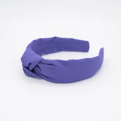 Diadema nudo morado hecha a mano