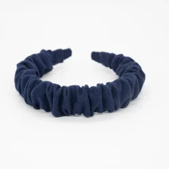 Diadema scrunchie azul marino