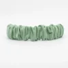 Diadema scrunchie verde texturado
