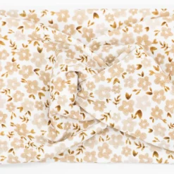 Diadema turbante flores beige