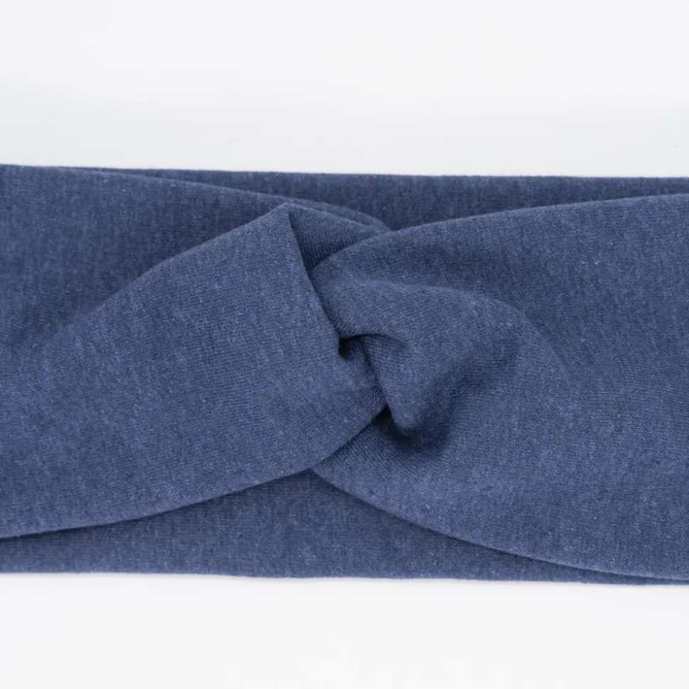 Diadema turbante gruesa azul