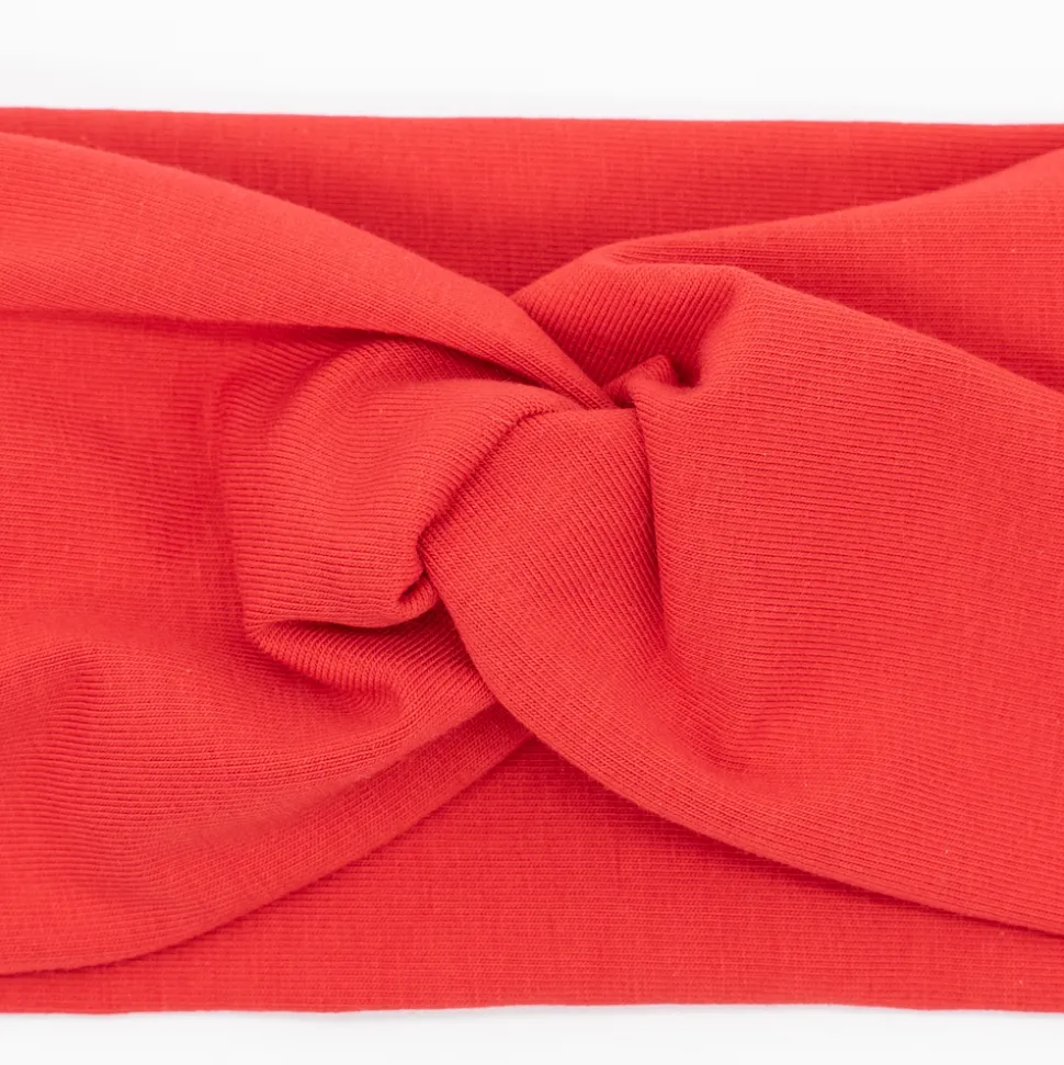 Diadema turbante lisa roja