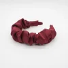 Diadema volumen satén rojo burdeos