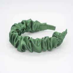 Diadema volumen satén verde