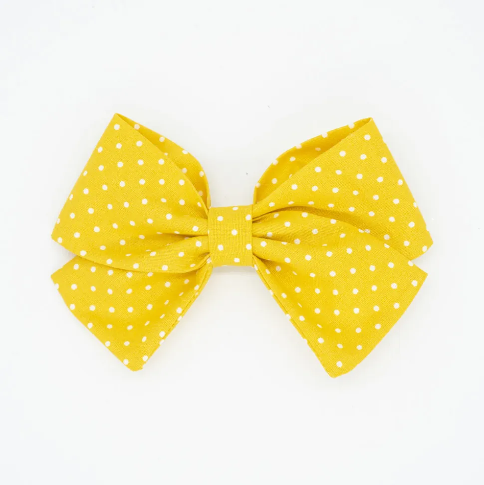 Lazo clásico amarillo topos