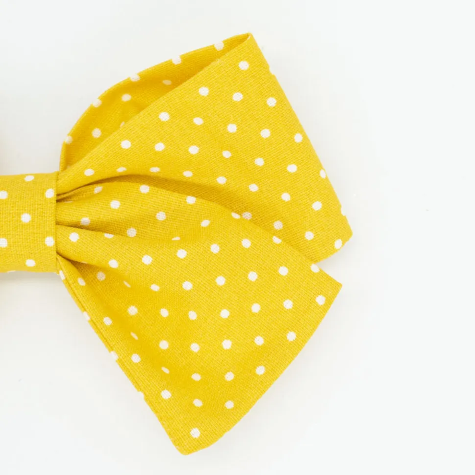Lazo clásico amarillo topos