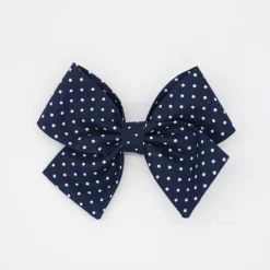 Lazo clásico azul marino topos