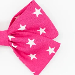 Lazo clásico fucsia estrellas