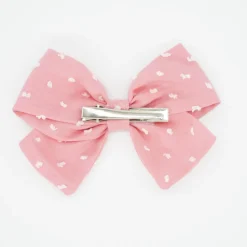 Lazo clásico rosa plumeti blanco