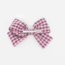 Lazo clásico vichy bicolor rosa