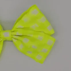 Lazo clásico vichy fluor amarillo