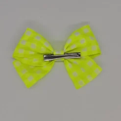 Lazo clásico vichy fluor amarillo