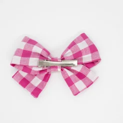 Lazo clásico vichy fucsia