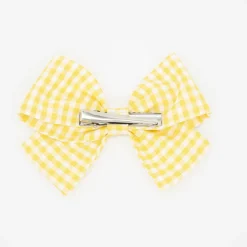 Lazo clásico vichy pequeño amarillo