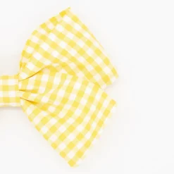 Lazo clásico vichy pequeño amarillo