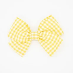 Lazo clásico vichy pequeño amarillo