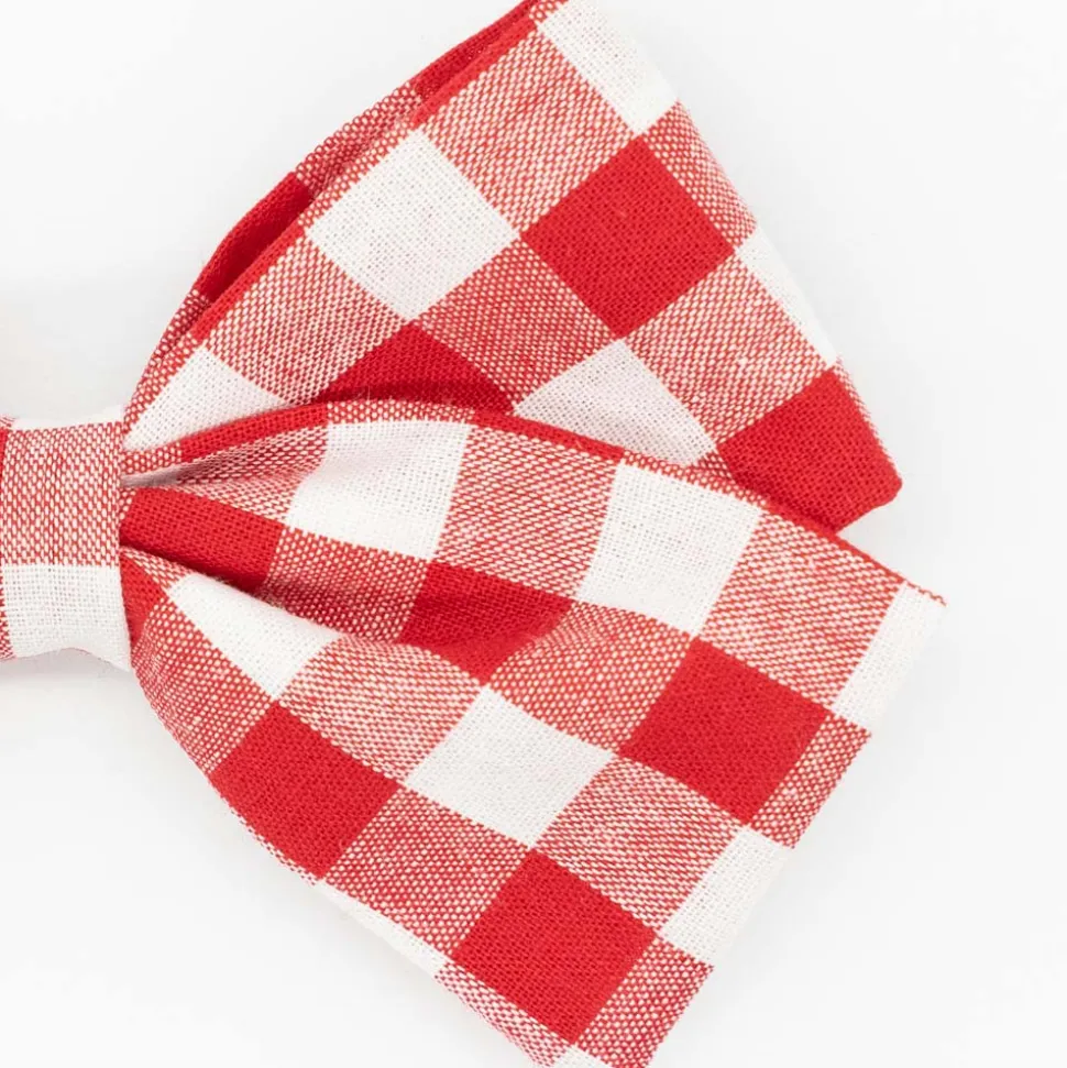 Lazo clásico vichy rojo