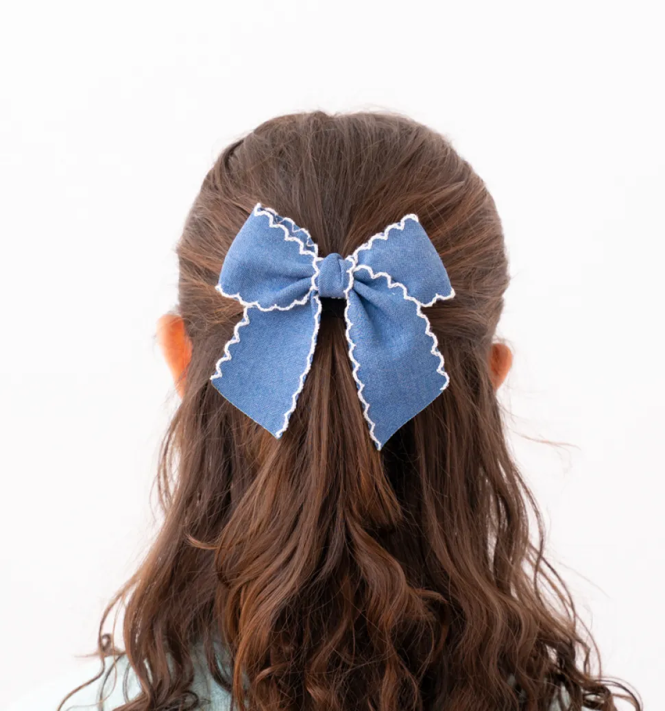 Lazo denim azul