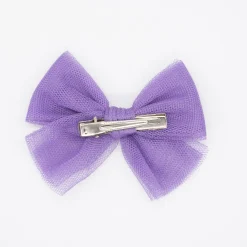 Lazo de tul morado