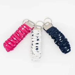Llavero pulsera scrunchie estrellas