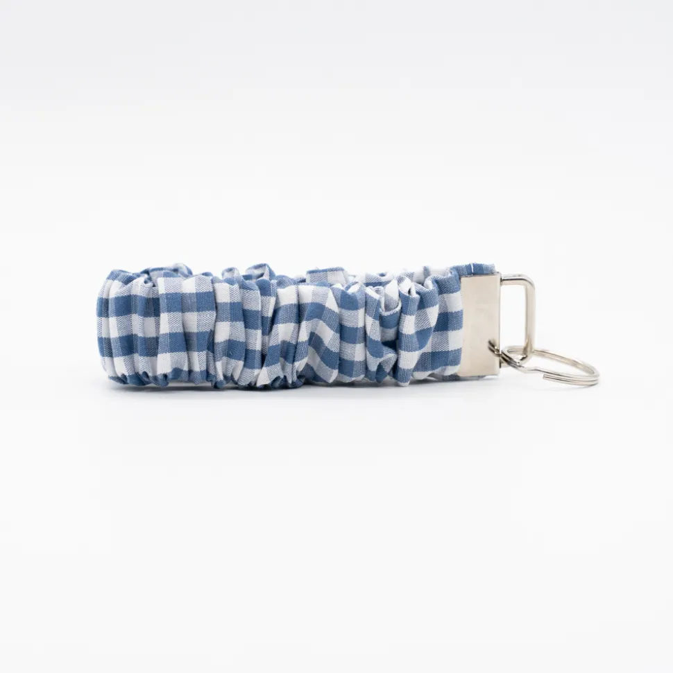 Llavero pulsera scrunchie vichy