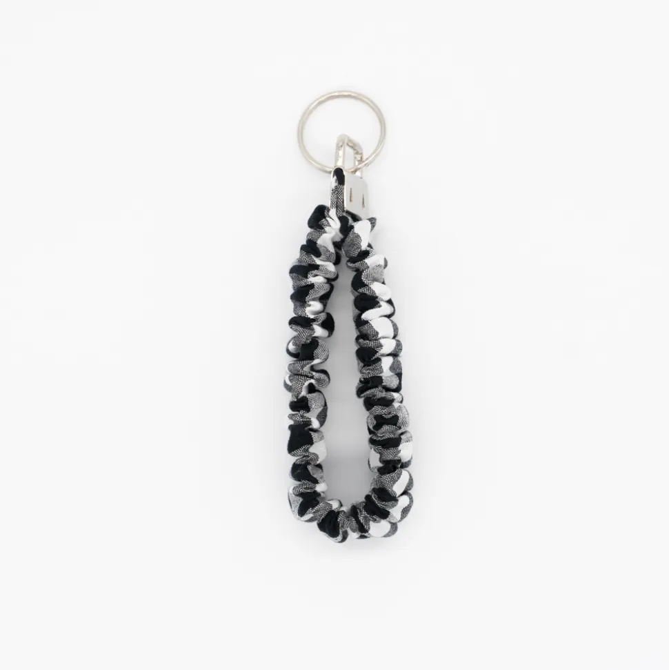 Llavero pulsera scrunchie vichy