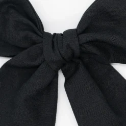 Maxi lazo negro lino
