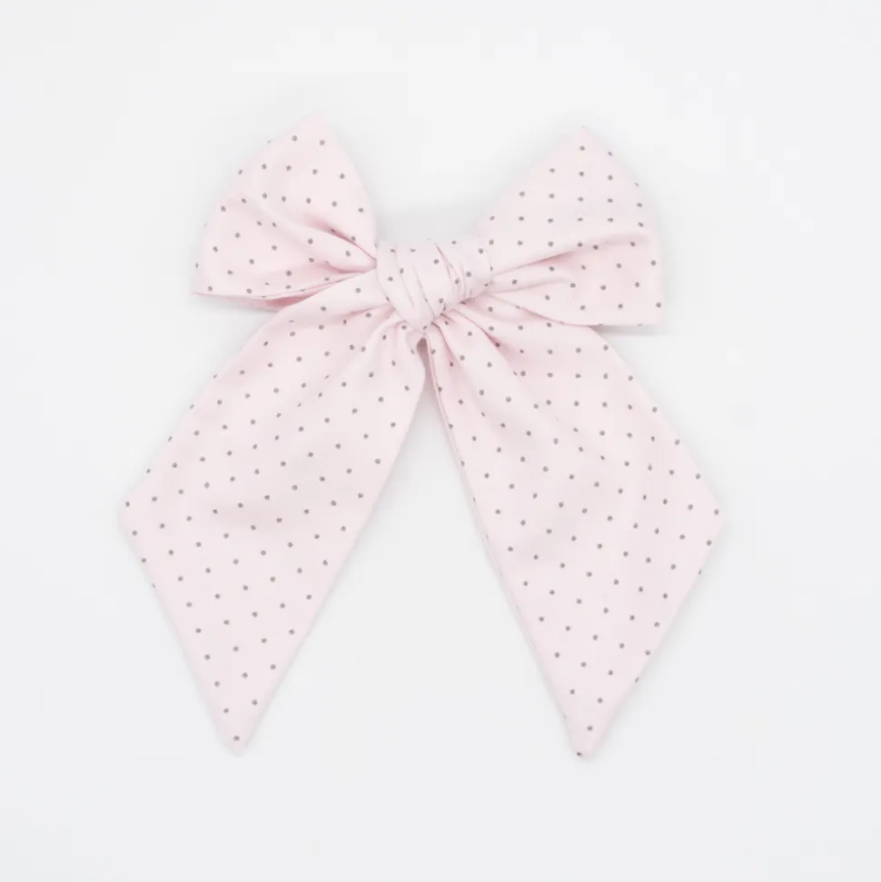 Maxi lazo rosa claro topos