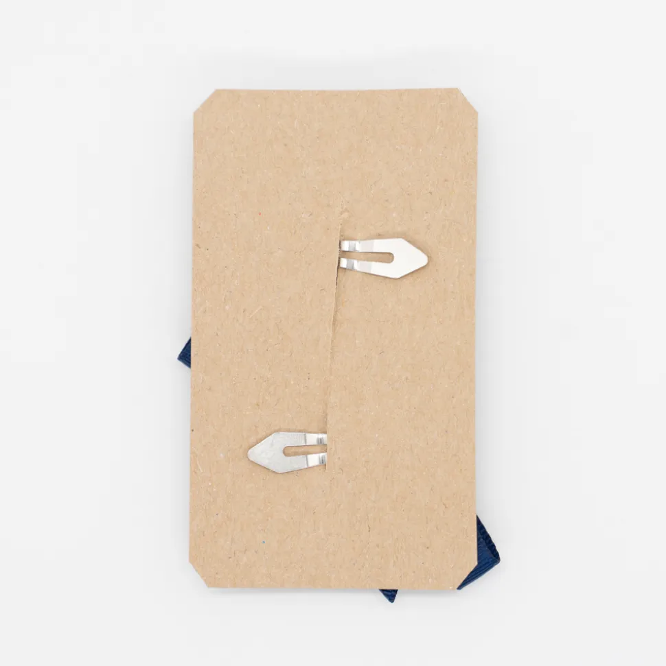 Pack clips mini lacito azul marino