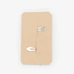 Pack clips mini lacito beige
