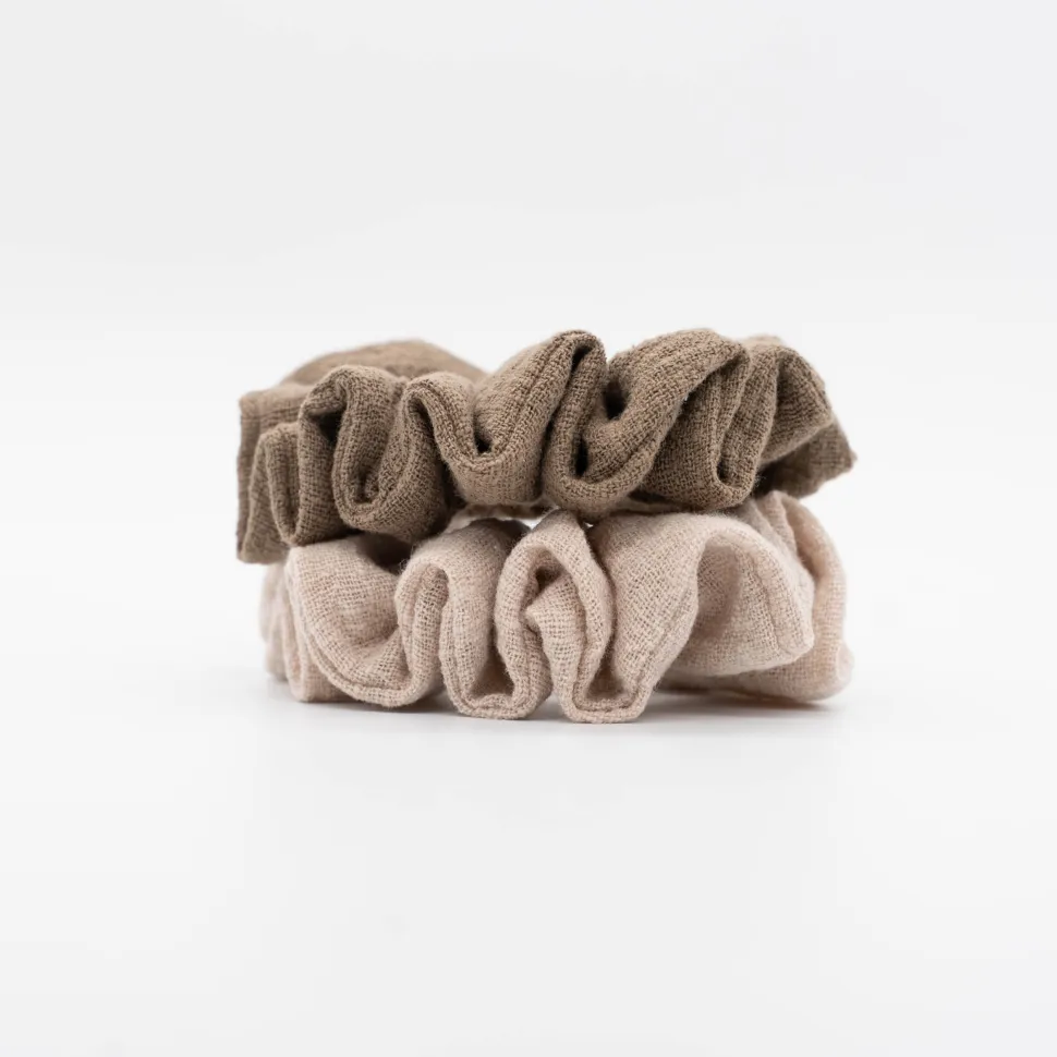 Pack coleteros scrunchies tierra