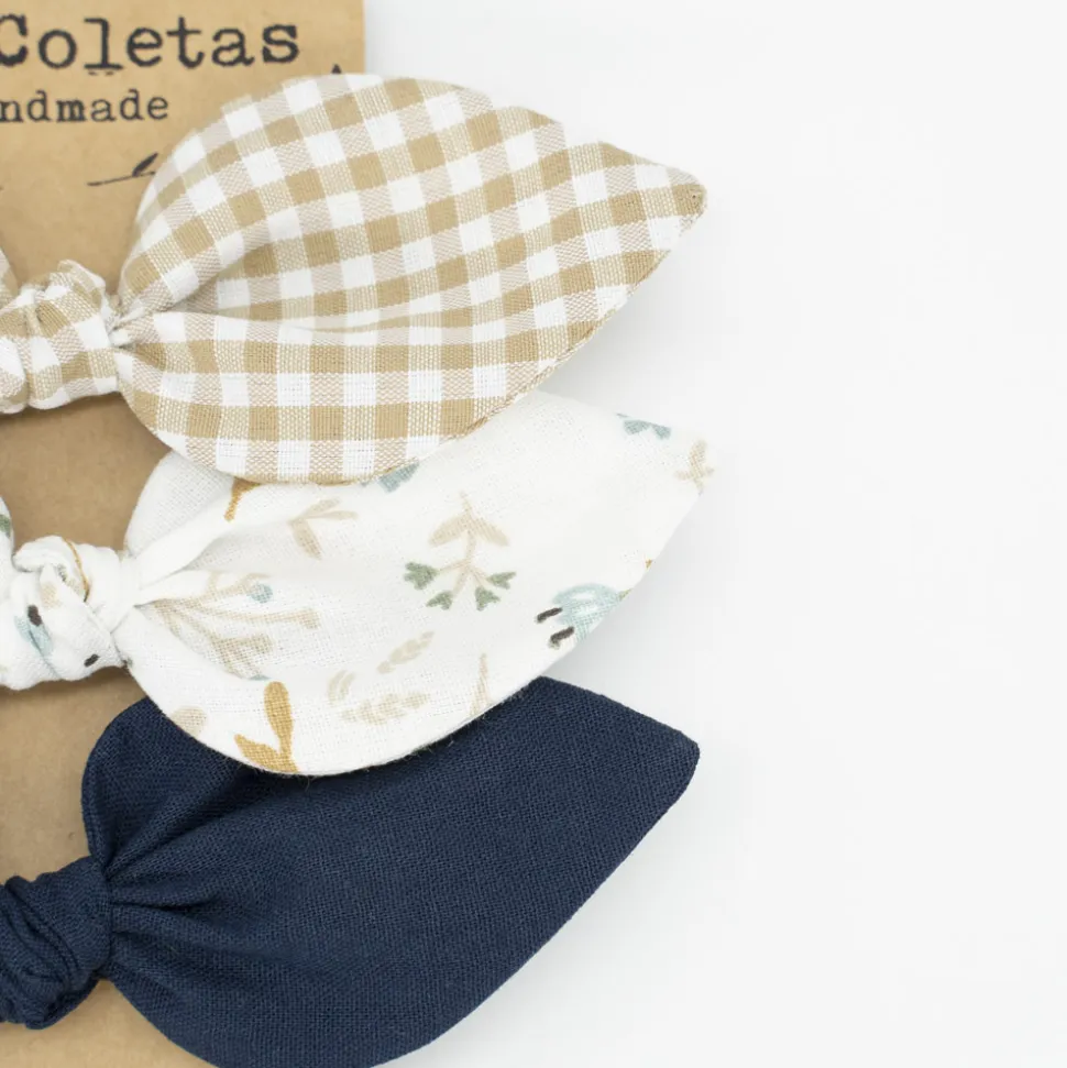 Pack de 3 coleteros lazo cotton
