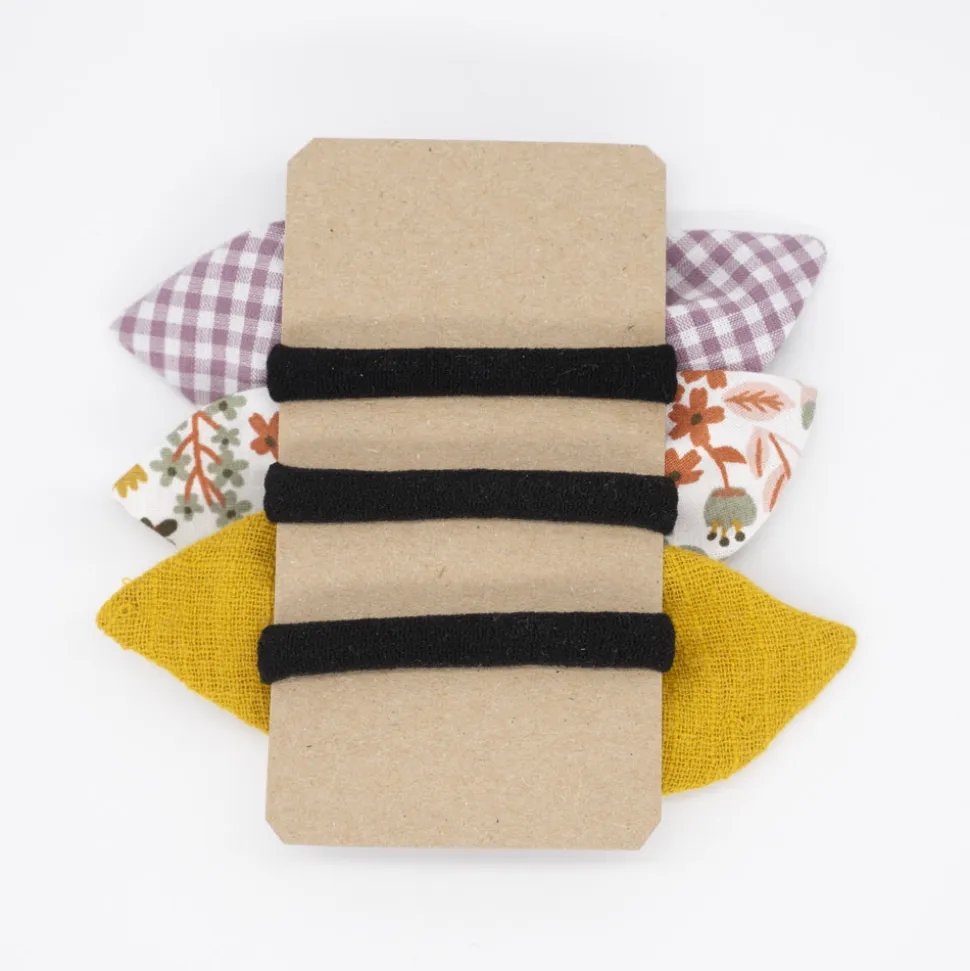 Pack de 3 coleteros lazo flores Agatha
