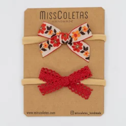 Pack de 2 Diademas bebé floral