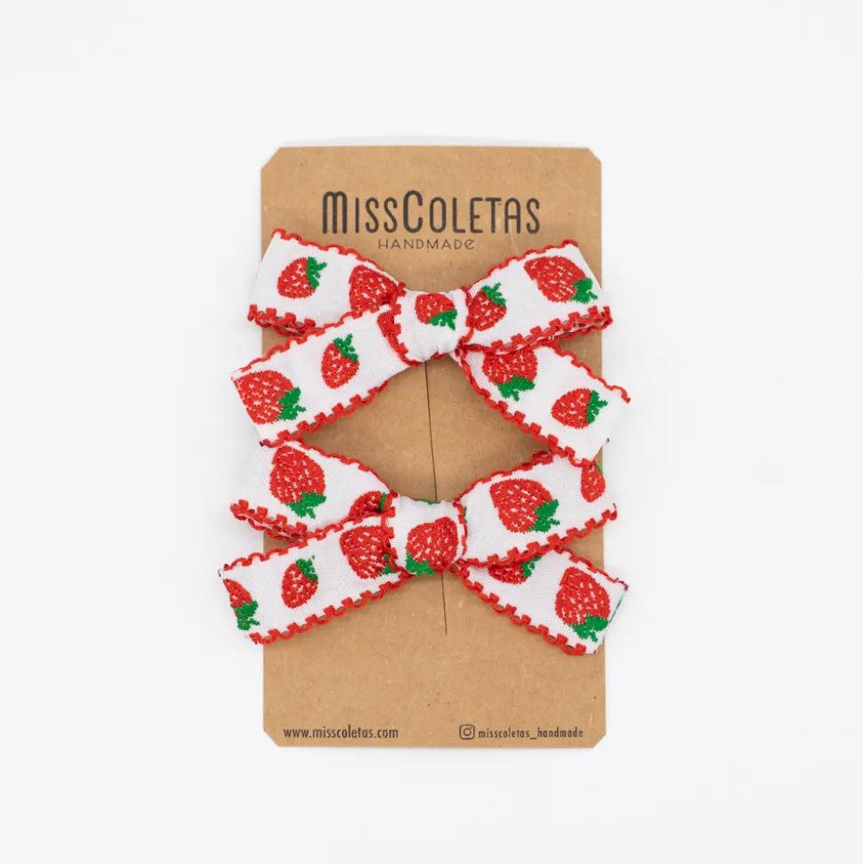 Pack de 2 lazos fresas