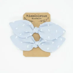Pack de 2 minicoleteros azul celeste plumeti