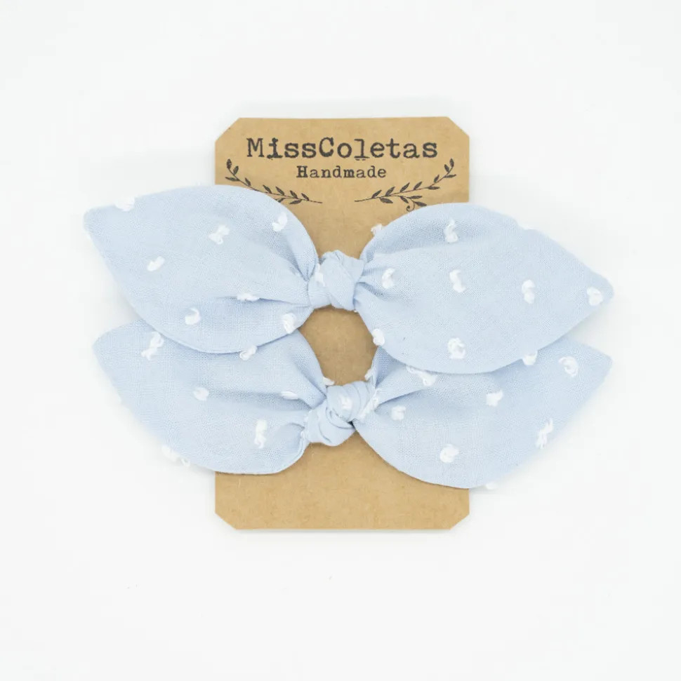 Pack de 2 minicoleteros azul celeste plumeti